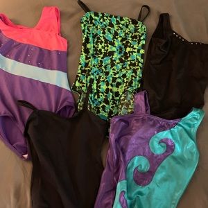 Dance/gymnastics wear. Multiple brands
